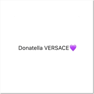 donatella VERSACE 💜 funny tiktok meme viral Posters and Art